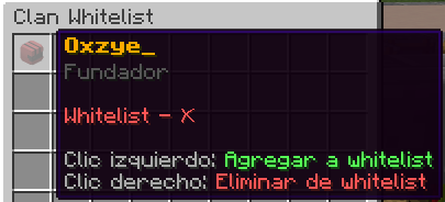 Gestión de Whitelist